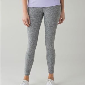 Lululemon Pure Practice Leggings Women's Size 6 Gray Running Activewear Training